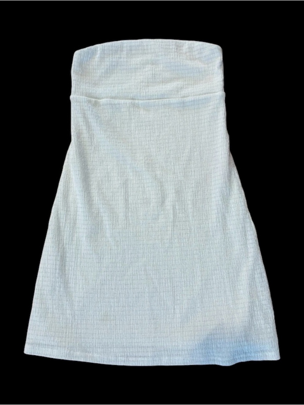 Aritzia Wilfred Attention Strapless Mini Dress White Light Birch M